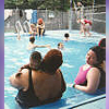 Brenda's Howard & friends in childrens's pool at Danita's Birthday Party in Tompkins Square Park circa 30 July 1995